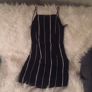Striped Black Dress